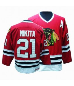 NHL Stan Mikita Chicago Blackhawks Authentic Throwback CCM Jersey - Red