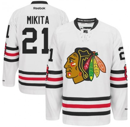 NHL Stan Mikita Chicago Blackhawks Authentic 2015 Winter Classic Reebok Jersey - White