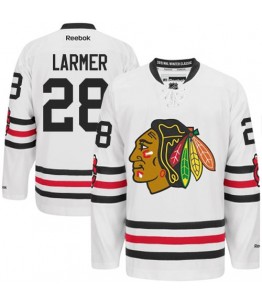 NHL Steve Larmer Chicago Blackhawks Authentic 2015 Winter Classic Reebok Jersey - White