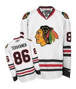 NHL Teuvo Teravainen Chicago Blackhawks Youth Authentic Away Reebok Jersey - White