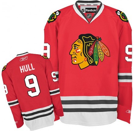 NHL Bobby Hull Chicago Blackhawks Premier Home Reebok Jersey - Red