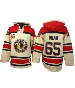 NHL Andrew Shaw Chicago Blackhawks Old Time Hockey Premier Sawyer Hooded Sweatshirt Jersey - White