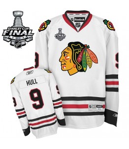 NHL Bobby Hull Chicago Blackhawks Premier Away Stanley Cup Finals Reebok Jersey - White