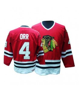 NHL Bobby Orr Chicago Blackhawks Authentic Throwback CCM Jersey - Red