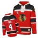 NHL Bobby Orr Chicago Blackhawks Old Time Hockey Authentic Sawyer Hooded Sweatshirt Jersey - Red