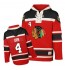 NHL Bobby Orr Chicago Blackhawks Old Time Hockey Authentic Sawyer Hooded Sweatshirt Jersey - Red
