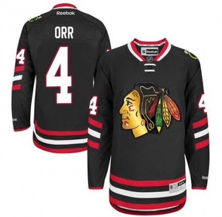 NHL Bobby Orr Chicago Blackhawks Authentic 2014 Stadium Series Reebok Jersey - Black