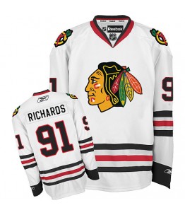 NHL Brad Richards Chicago Blackhawks Authentic Away Reebok Jersey - White