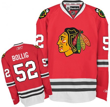 NHL Brandon Bollig Chicago Blackhawks Premier Home Reebok Jersey - Red
