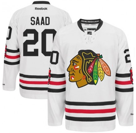 NHL Brandon Saad Chicago Blackhawks Authentic 2015 Winter Classic Reebok Jersey - White