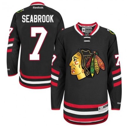 NHL Brent Seabrook Chicago Blackhawks Authentic 2014 Stadium Series Reebok Jersey - Black