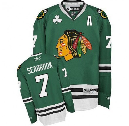 NHL Brent Seabrook Chicago Blackhawks Premier Reebok Jersey - Green