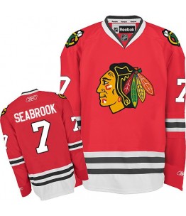 NHL Brent Seabrook Chicago Blackhawks Authentic Home Reebok Jersey - Red