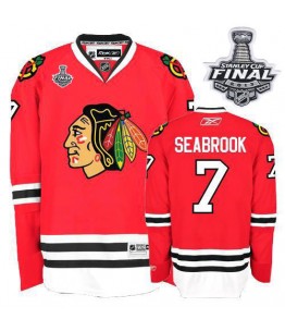 NHL Brent Seabrook Chicago Blackhawks Authentic Home Stanley Cup Finals Reebok Jersey - Red