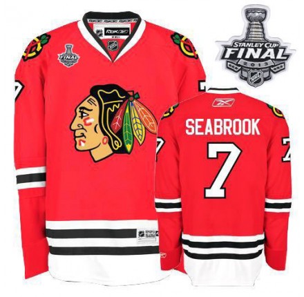 NHL Brent Seabrook Chicago Blackhawks Premier Home Stanley Cup Finals Reebok Jersey - Red