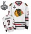 NHL Brent Seabrook Chicago Blackhawks Authentic Away Stanley Cup Finals Reebok Jersey - White