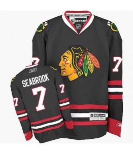 NHL Brent Seabrook Chicago Blackhawks Youth Authentic Third Reebok Jersey - Black