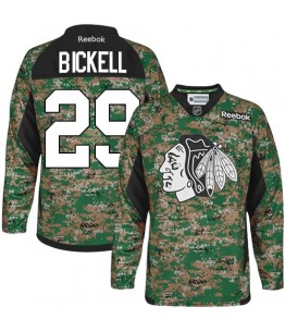 NHL Bryan Bickell Chicago Blackhawks Authentic Veterans Day Practice Reebok Jersey - Camo