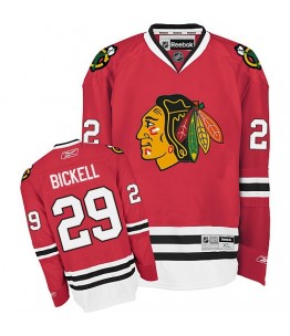 NHL Bryan Bickell Chicago Blackhawks Authentic Home Reebok Jersey - Red