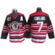 NHL Chris Chelios Chicago Blackhawks Premier 75TH Throwback CCM Jersey - Red/Black
