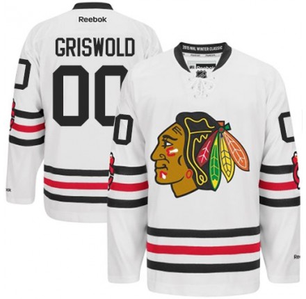 NHL Clark Griswold Chicago Blackhawks Premier 2015 Winter Classic Reebok Jersey - White