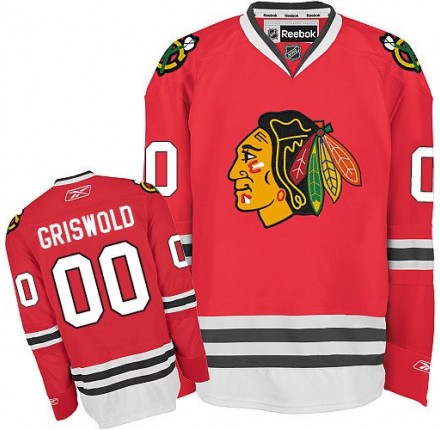 NHL Clark Griswold Chicago Blackhawks Authentic Home Reebok Jersey - Red