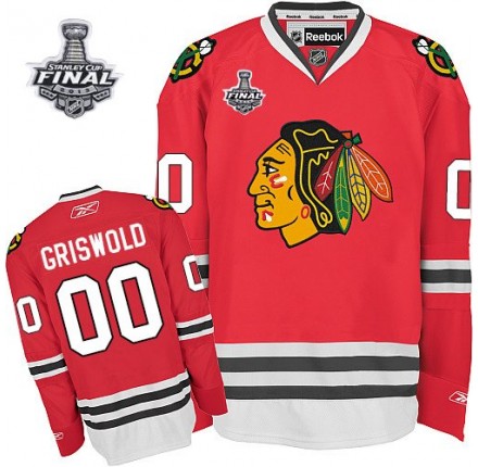 NHL Clark Griswold Chicago Blackhawks Premier 2013 Stanley Cup Champions Reebok Jersey - Red