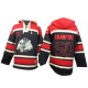NHL Corey Crawford Chicago Blackhawks Old Time Hockey Premier Sawyer Hooded Sweatshirt Jersey - Black