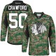 NHL Corey Crawford Chicago Blackhawks Premier Veterans Day Practice Reebok Jersey - Camo