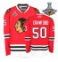 NHL Corey Crawford Chicago Blackhawks Authentic 2013 Stanley Cup Champions Reebok Jersey - Red