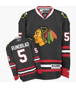 NHL David Rundblad Chicago Blackhawks Premier Third Reebok Jersey - Black