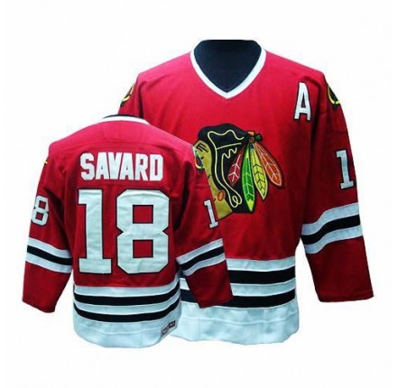NHL Denis Savard Chicago Blackhawks Premier Throwback CCM Jersey - Red