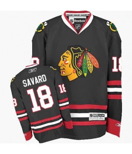 NHL Denis Savard Chicago Blackhawks Authentic Third Reebok Jersey - Black