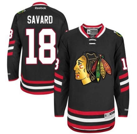 NHL Denis Savard Chicago Blackhawks Premier 2014 Stadium Series Reebok Jersey - Black