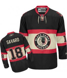 NHL Denis Savard Chicago Blackhawks Premier New Third Reebok Jersey - Black
