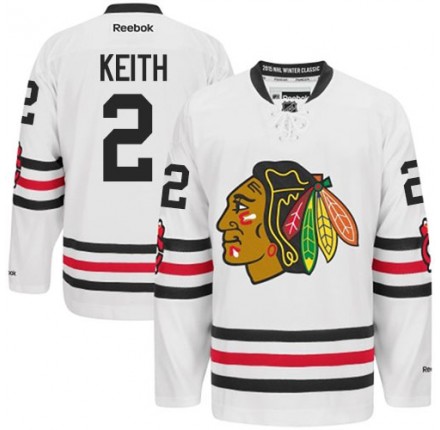 NHL Duncan Keith Chicago Blackhawks Authentic 2015 Winter Classic Reebok Jersey - White