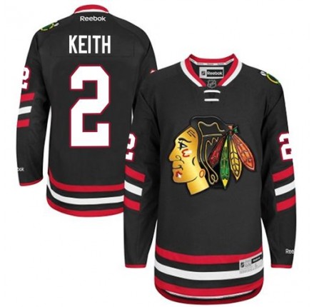 NHL Duncan Keith Chicago Blackhawks Authentic 2014 Stadium Series Reebok Jersey - Black