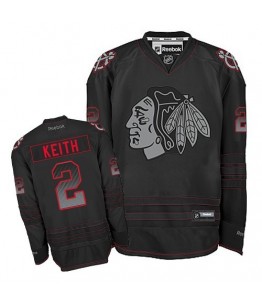 NHL Duncan Keith Chicago Blackhawks Authentic Accelerator Reebok Jersey - Black