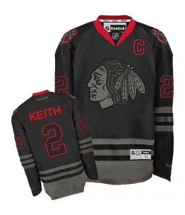 NHL Duncan Keith Chicago Blackhawks Authentic Reebok Jersey - Black Ice