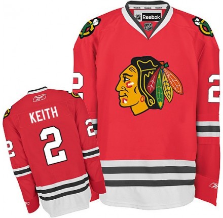 NHL Duncan Keith Chicago Blackhawks Premier Home Reebok Jersey - Red