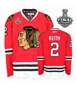 NHL Duncan Keith Chicago Blackhawks Premier Home Stanley Cup Finals Reebok Jersey - Red