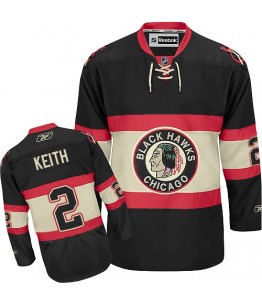 NHL Duncan Keith Chicago Blackhawks Youth Authentic New Third Reebok Jersey - Black