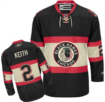 NHL Duncan Keith Chicago Blackhawks Youth Authentic New Third Reebok Jersey - Black