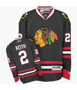 NHL Duncan Keith Chicago Blackhawks Youth Authentic Third Reebok Jersey - Black