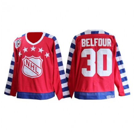 NHL ED Belfour Chicago Blackhawks Premier 75TH All Star Throwback CCM Jersey - Red