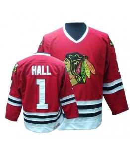 NHL Glenn Hall Chicago Blackhawks Authentic Throwback CCM Jersey - Red