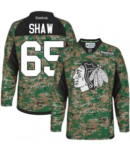 NHL Andrew Shaw Chicago Blackhawks Youth Authentic Veterans Day Practice Reebok Jersey - Camo