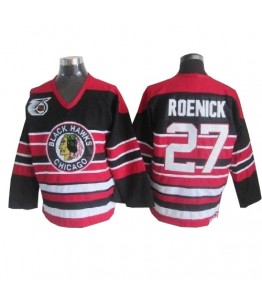 NHL Jeremy Roenick Chicago Blackhawks Premier 75TH Throwback CCM Jersey - Red/Black