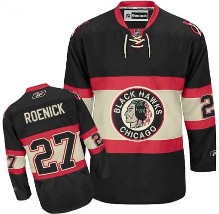 NHL Jeremy Roenick Chicago Blackhawks Authentic New Third Reebok Jersey - Black