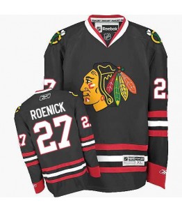 NHL Jeremy Roenick Chicago Blackhawks Premier Third Reebok Jersey - Black